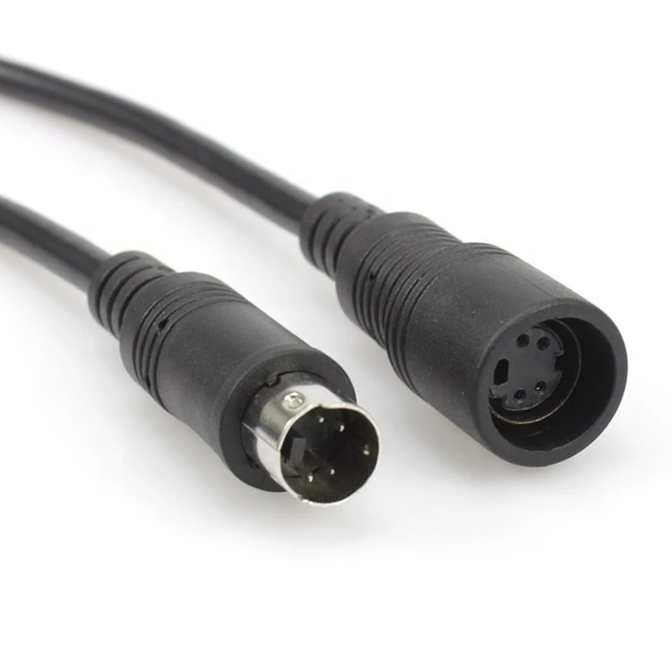 Waterproof 4 Pin Mini Din male and female Cable Waterproof 4 Pin Mini Din male and female Cable