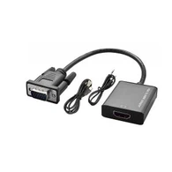 Macho de VGA ao conversor fêmea de HDMI com áudio