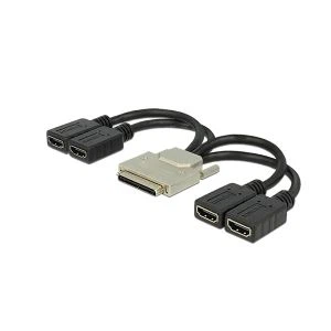 VHDCI para o cabo breakout do divisor de HDMI do quad